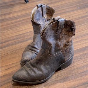 Distressed Frye Boots